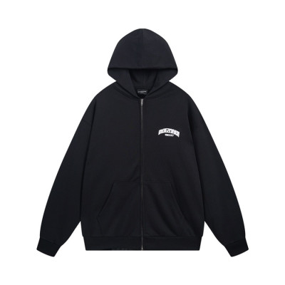 발렌시아가 남/녀 블랙 후드티 - Balenciaga Unisex Black Hoodie - ba843x