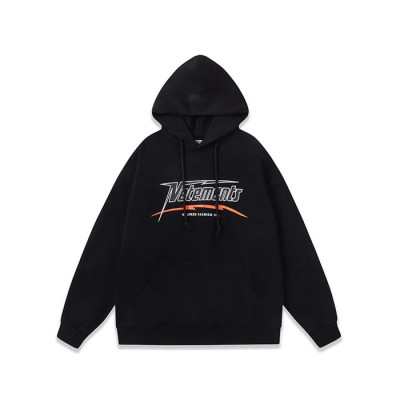 베트멍 남성 블랙 후드티 - Vetements Mens Black Hoodie - ve376x