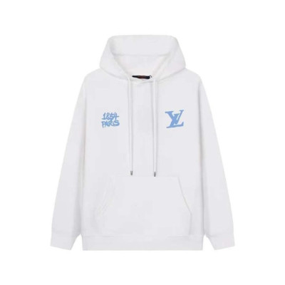 루이비통 남성 화이트 후디 - Louis vuitton Mens White Hoodie - lv2033x