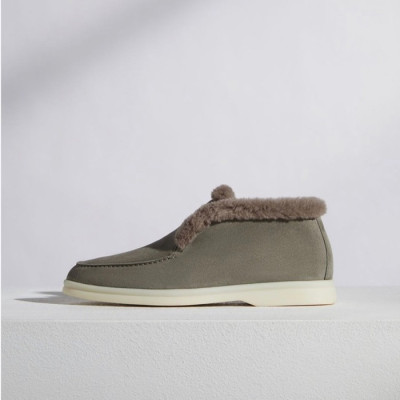 로로피아나 여성 카키 로퍼 - Loro Piana Womens Khaki Loafer - lp36x