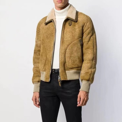 톰포드 남성 카멜 가죽 자켓 - Tom Ford Mens Camel Jackets - tof67x