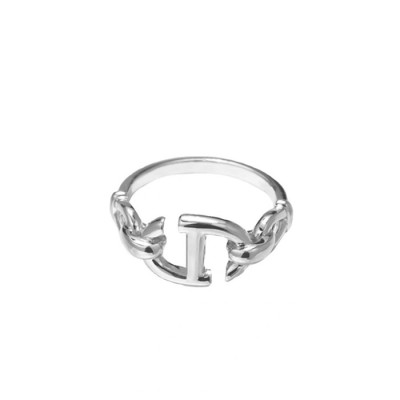 에르메스 여성 화이트 골드 반지 - Hermes Womens White Gold Ring - acc393x