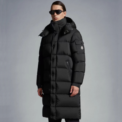 몽클레어 남성 덕다운 블랙 롱패딩 - Moncler Mens Black Padding - mo244x