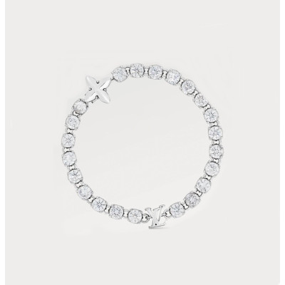 루이비통 여성 화이트 골드 팔찌 - Louis vuitton Womens White Gold Bangle - acc430x