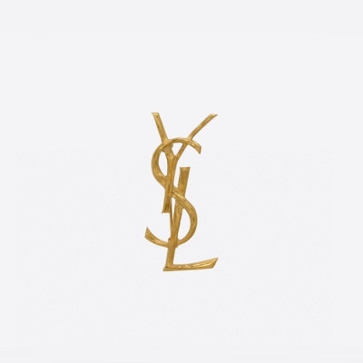 입생로랑 여성 골드 브로치 - Saint Laurent Womens Gold Brooch - acc590x