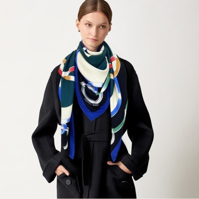 에르메스 여성 블루 스카프 - Hermes Womens Blue Scarf - he533x