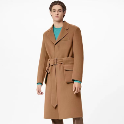 루이비통 남성 카멜 코트 - Louis vuitton Mens Camel Coats - lv12076x