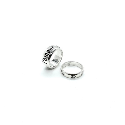 구찌 남/녀 화이트 골드 반지 - Gucci Unisex White Gold Ring - acc714x