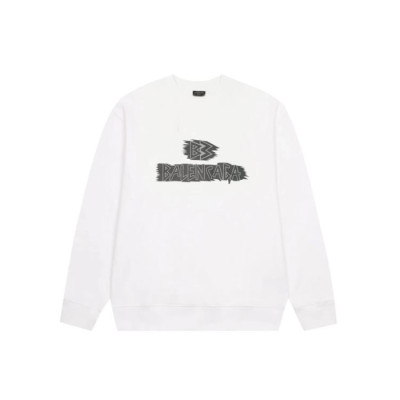 발렌시아가 남성 화이트 맨투맨 - Balenciaga Mens White Tshirts - ba870x