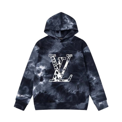 루이비통 남성 블랙 후디 - Louis vuitton Mens Black Hoodie - lv2079x