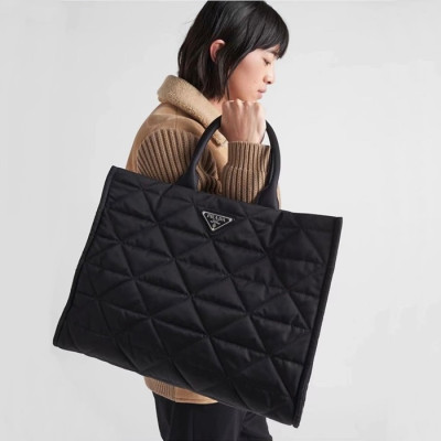 프라다 여성 블랙 토트백 - Prada Womens Black Tote Bag - pr877x