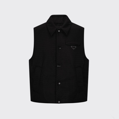 프라다 남성 블랙 다운 베스트 - Prada Mens Black Down Best - fa13x