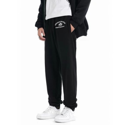 크롬하츠 남성 블랙 트레이닝 팬츠 - Chrom Hearts Mens Black Pants - ch218x