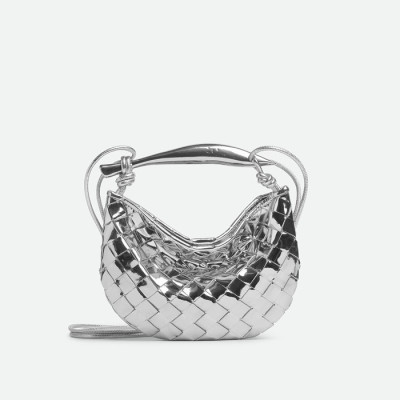 보테가 베네타 여성 실버 사딘 초크 - Bottega Veneta Womens Silver Sardine Bag - ba17x