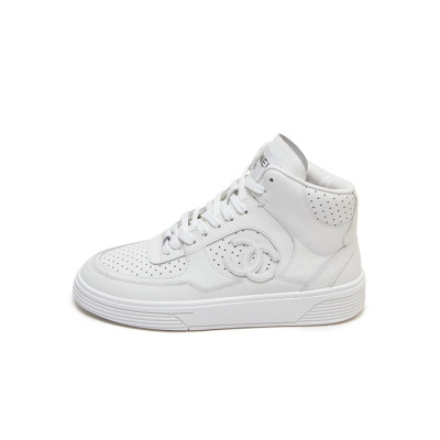 샤넬 여성 카프스킨 화이트 스니커즈 - Chanel Womens White Sneakers - sh07x