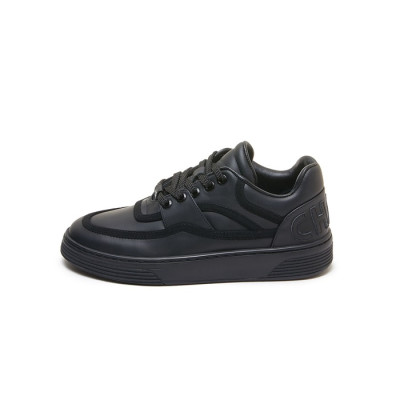 샤넬 여성 카프스킨 블랙 스니커즈 - Chanel Womens Black Sneakers - sh10x