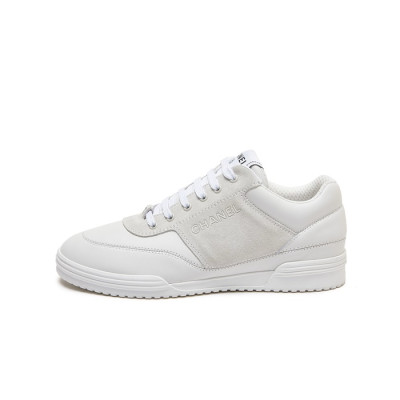 샤넬 여성 카프스킨 화이트 스니커즈 - Chanel Womens White Sneakers - sh13x