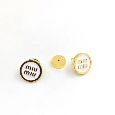 미우미우 여성 골드 이어링 - Miumiu Womens Gold Earring - acc1260x