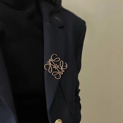 로애베 여성 골드 브로치 - Loewe Womens Gold Brooch - acc1276x