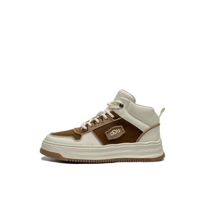 어그 남성 브라운 하이탑 스니커즈 - UGG Mens Brown Sneakers - ugs04x