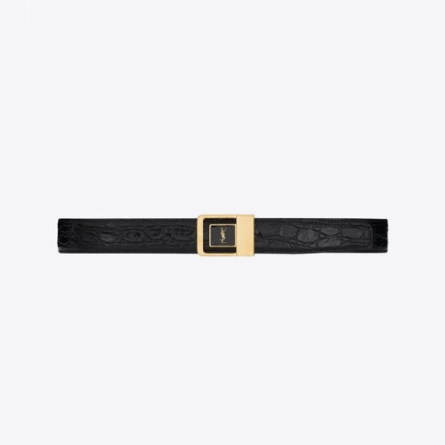 입생로랑 여성 블랙 벨트 - Saint Laurent Womens Black Belts - ysb04x