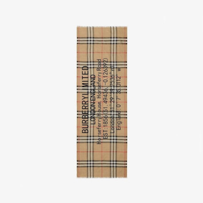 버버리 남/녀 카멜 머플러 - Burberry Unisex Camel Muffler - acc1368x