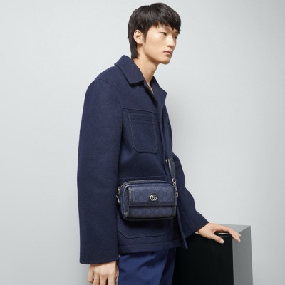 구찌 남성 네이비 크로스백 - Gucci Mens Navy Cross Bag - gub22x