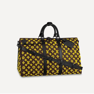 루이비통 남성 키폴 반둘리에 - Louis vuitton Mens Yellow Keepall - lvb55x