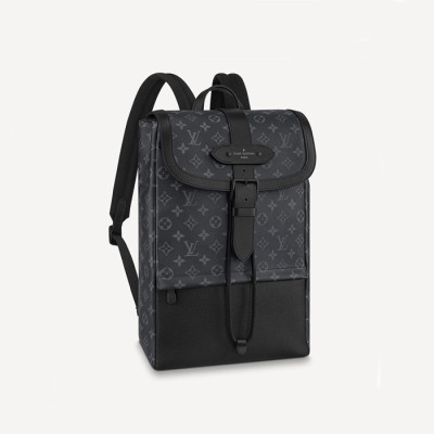 루이비통 남성 블랙 백팩 - Louis vuitton Mens Black Back Pack - lvb58x