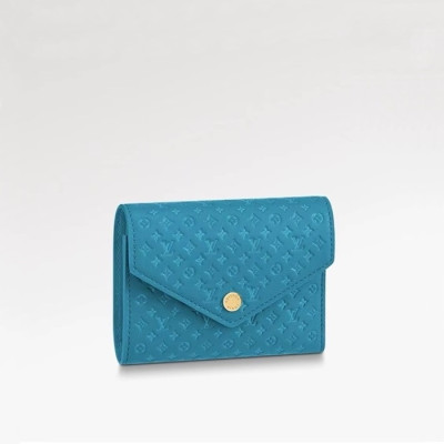 루이비통 여성 블루 반지갑 M82314 - Louis vuitton Womens Blue Wallets - lvw24x