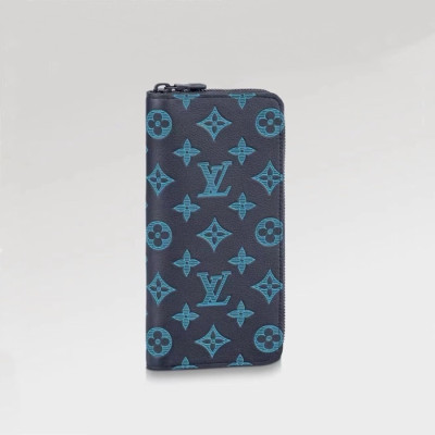 루이비통 남성 블루 장지갑 M82322 - Louis vuitton Mens Zippy Wallets - lvw29x