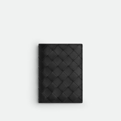 보테가베네타 남성 블랙 반지갑 - Bottega Veneta Mens Black Half Wallets - bvw32x