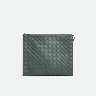 보테가베네타 남성 그레이 클러치 - Bottega Veneta Mens Gray Clutch - bvb121x