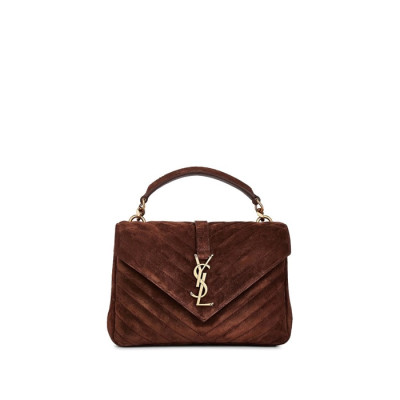 입생로랑 여성 브라운 퀄티드 백 - Saint Laurent Womens Brown College - ysb152x