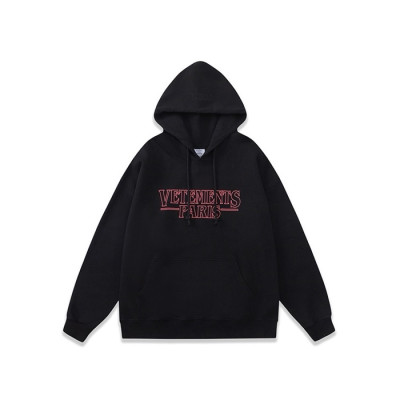 베트멍 남성 블랙 후드티 - Vetements Mens Black Hoodie - vec71x