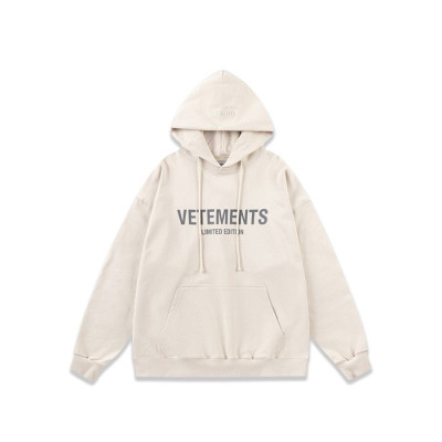 베트멍 남성 베이지 후드티 - Vetements Mens Beige Hoodie - vec94x