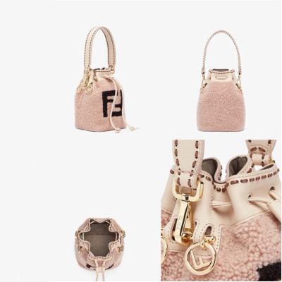 펜디 여성 핑크 버킷백 - Fendi Womens Bucket Bag - feb252x