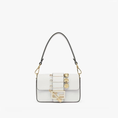 펜디 여성 화이트 숄더백 - Fendi Womens White Shoulder Bag - feb317x