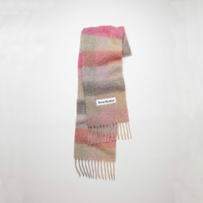 아크네 남/녀 핑크 머플러 - Acne Unisex Pink Muffler - acc1557x