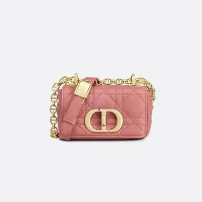 디올 여성 핑크 카로 백 - Dior Womens Mini Caro Bag - dib492x