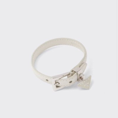 프라다 여성 이니셜 팔찌 - Prada Womens White Bangle - acc1601x