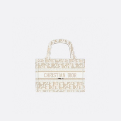 디올 여성 골드 미니 북토트 - Dior Womens Mini Book Tote - dib536x