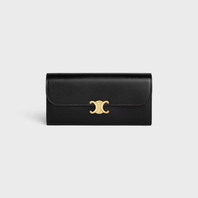 셀린느 여성 블랙 장지갑 - Celine Womens Black Wallets - cew36x