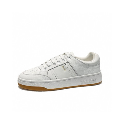 입생로랑 남/녀 화이트 스니커즈 - Saint Laurent Unisex White Sneakers - yss14x