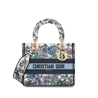 디올 여성 블루 레이디 백 - Dior Womens Blue Lady Bag - dib695x