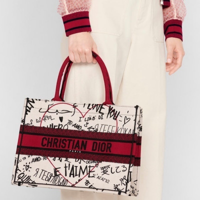 디올 여성 레드 북토트 - Dior Womens Red Book Tote - dib698x