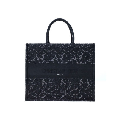 디올 여성 블랙 북토트 - Dior Womens Black Book Tote - dib762x