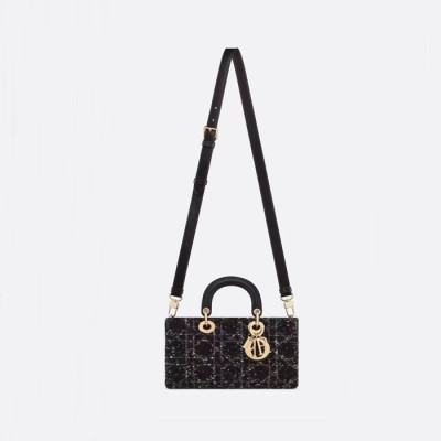 디올 여성 블랙 디조이 백 - Dior Womens Black D-Joy Bag - dib815x