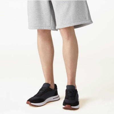 로로피아나 남성 블랙 스니커즈 - Loro Piana Mens Black Sneakers - los91x