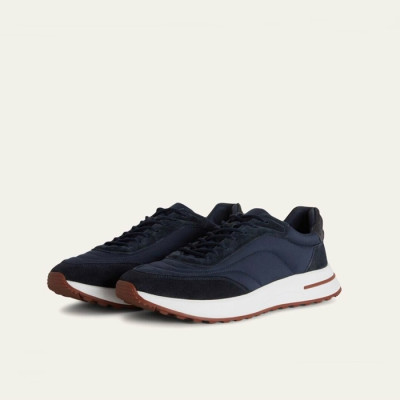 로로피아나 남성 네이비 스니커즈 - Loro Piana Mens Navy Sneakers - los94x